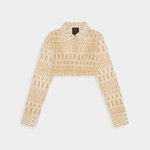 P.E Nation Orange and White Crop Top NWT